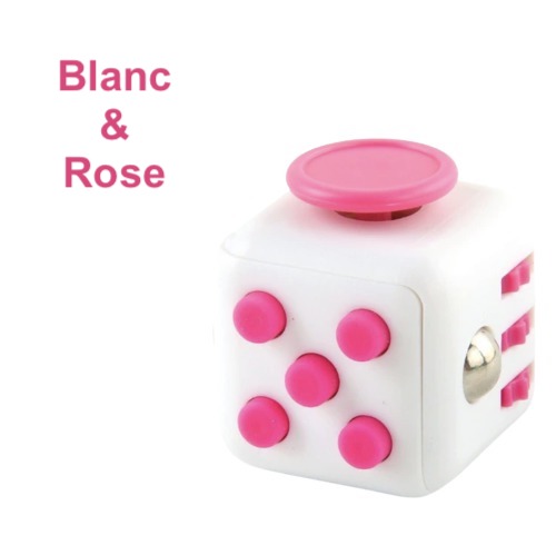 Fidget Cube Blanc & Rose