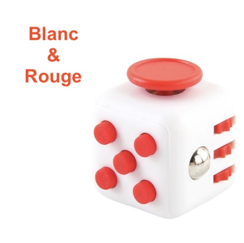 Fidget Cube Blanc & Rouge